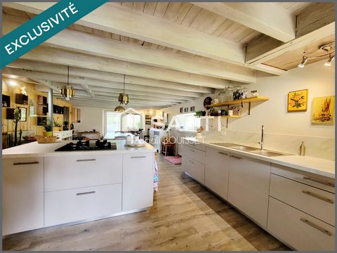 Maison T5 de 150m² de caractère, trois chambres, un bureau, jardin de 565m² et terrasse couverte idéale pour une famille..