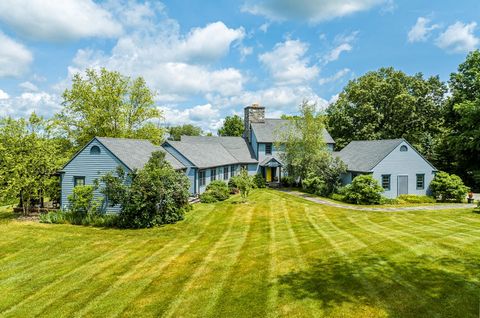 Round Hill Estate. Set privately on a hilltop plateau is this country home with incredible north western views and spectacular sunsets over the Catskill Mountains. Custom built with 5,852 square feet, the home has a natural flow between spaces and is...