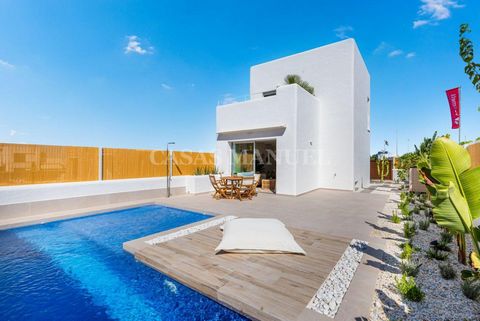 We are pleased to offer this Ibizan style new build villas in the popular village of San Fulgencio, surrounded by nature and only 2km from the nearest golf courses and 20 minutes from Alicante Airport.  These villas are set over two floors, the groun...