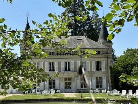 Located in the Centre-Val de Loire region, this magnificent castle (early 19th century- 650 m²), located on a 4-hectare property, offers 11 bedrooms each with their own bathroom, magnificent period rooms, a 5-bedroom gîte, on a magnificent wooded par...