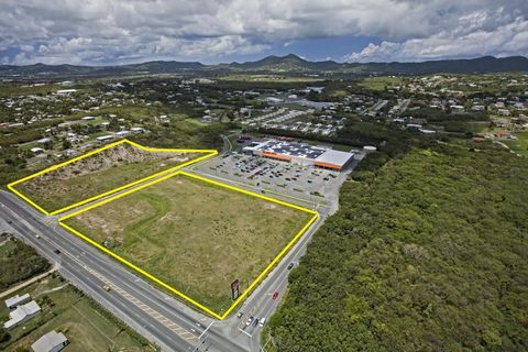 BEST COMMERCIAL LAND INVESTMENT ON ST. CROIX! Over ten and a half acres of B-2 zoned land ready to be developed! This high-traffic commercial land is a combination of three large parcels that are located in front of Home Depot abutting Melvin Evans H...