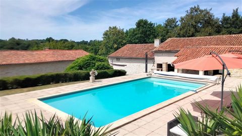 Prime location with no close neighbours at the end of a lane. This truly unique fine country estate is set in over 6 hectares of beautiful grounds with breath-taking views over the Argentor Valley close to medieval village of Nanteuil en Vallee. Dati...