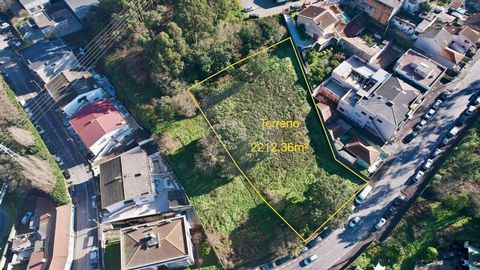 Description Building land - Maia Excellent Opportunity for investment, Land for construction in Pedrouços Rua D. António Castro Meireles - Pedrouços Land with a total area of 2212.36m² Land with feasibility of construction, classified by the PDM By A...