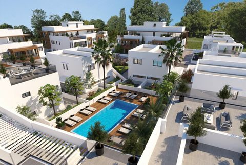 A new concept is coming to life in Kiti area, Larnaca! Combining apartments and luxurious villas, the project also includes a swimming pool and a kids playground! This unit has a garden area of 18.5 square meters.