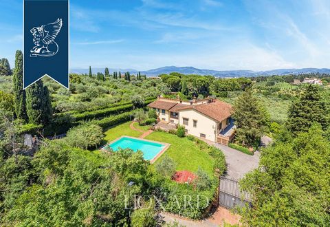This villa with a pool, offering unparalleled privacy, is for sale not far from Florence, whose beauty and history are entwined with modern times. This fabulous property includes a 1.5-hectare private park with a 12,000-sqm olive grove and a 3,000-sq...