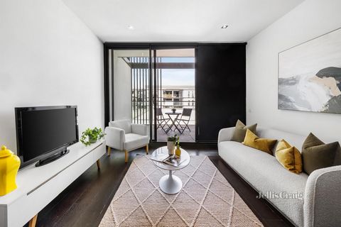 A dynamic dual floor design, this standout two bedroom plus study nook two bathroom top floor security apartment is full of modern class, morning sunshine and surprises. Giving you prized division between the entertaining and sleeping levels, this un...