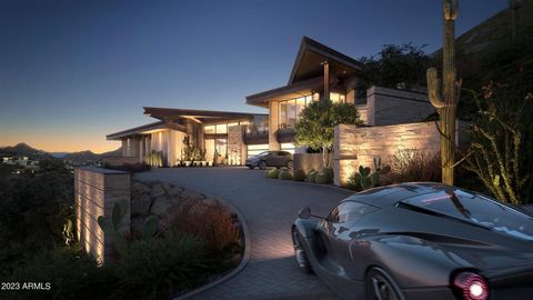 MOVE-IN READY JAN'25! Discover unparalleled privacy and serenity with the Jade residence in Crown Canyon, Arizona's most exclusive gated community. This award-winning architectural masterpiece is designed by Drewett Works in collaboration with BedBro...