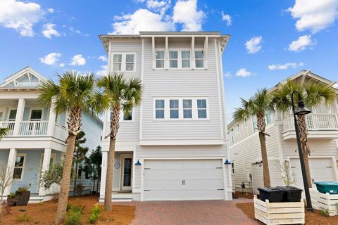 Welcome to Mamma Mia, your idyllic retreat at 145 Siasconset Lane, nestled in the vibrant heart of Prominence on the south side of 30A Inlet Beach, FL. From the moment you step through the door, prepare to be captivated by a whimsical coastal space w...