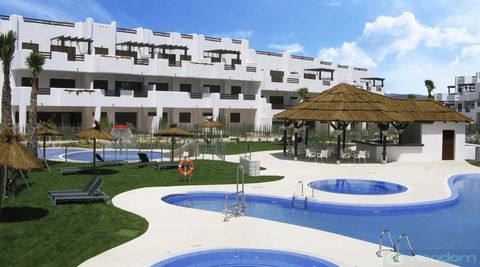 Located in Almería. Feel all the warmth, light and grace of the Mediterranean in our residential complex. For residents, there will be public areas with many trees, spacious apartments, emphasizing the wonderful bright Andalusian climate. On the terr...