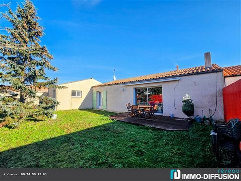 Mandate N°FRP156602 : House approximately 77 m2 including 3 room(s) - 2 bed-rooms - Garden : 413 m2, Sight : Garden. Built in 1989 - Equipement annex : Garden, Terrace, Garage, parking, double vitrage, - chauffage : gaz - Class Energy D : 162 kWh.m2....