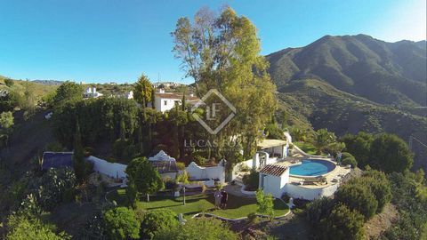 Idyllic country estate and successful award-winning business with captivating views for sale in the region of La Axarquia, Malaga province. The 10-acre (3.5 ha.) estate sits on its own private hilltop at 550 m. altitude and overlooks the Sierra Tejed...