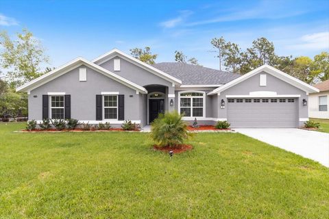 Welcome to your new oasis in Sugarmill Woods Oak Village! Nestled in this charming community, this 2023 Adams built home offers an unparalleled blend of comfort and luxury. Boasting 4 bedrooms, 3 bathrooms, and a spacious 3629 square feet, this resid...