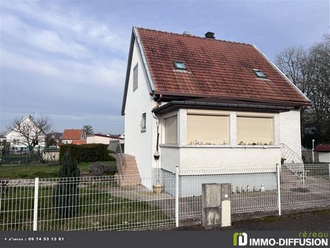 Mandate N°FRP159123 : House approximately 66 m2 including 4 room(s) - 3 bed-rooms - Garden : 556 m2. Built in 1970 - Equipement annex : Garden, Balcony, Garage, double vitrage, combles, véranda, Cellar - chauffage : gaz - Class Energy G : 454 kWh.m2....