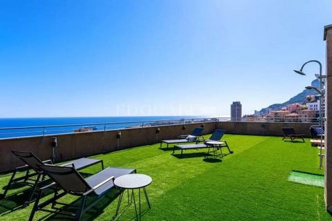 Among our French Riviera properties, ideally located in Beausoleil, close to facilities : on the top floor of a contemporary style building overlooking the Principality of Monaco, for sale beautiful penthouse of 116 sqm completely refurbished with a ...