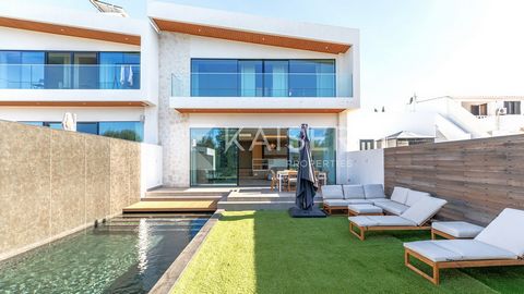 Visite virtuelle | Vidéo | Home Staging Maison de ville moderne de 3 chambres avec piscine privée et espace barbecue à l'arrière et un parking couvert à l'avant, dans un emplacement central, à proximité des commodités, entre Albufeira et Vilamoura. L...