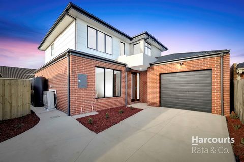 Welcome to 2/40 Carbon Crescent, Mill Park an exclusive brand-new 4-bedroom townhouse situated on a glorious 356sqm (approx.). Step inside and be welcomed by the generous open plan living, dining, and kitchen area, featuring a large island bench, sta...