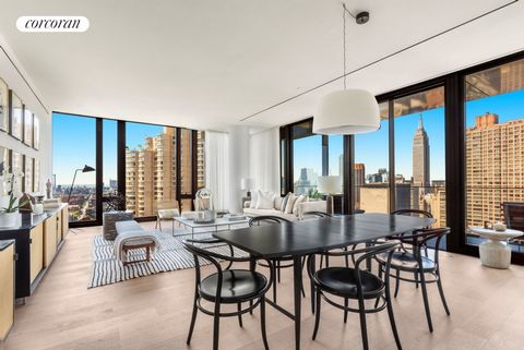 Die Residenz 42E im One United Nations Park ist eine 2.323 m² große Residenz mit drei Schlafzimmern, drei Bädern und einer Gästetoilette mit weitläufiger Südwestecke. Mit Blick auf die Skyline der Stadt Manhattan, einschließlich der Empire State und ...