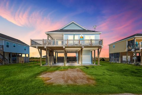 Escape to your dream beach home in Crystal Beach, TX! This stunning, 2019 built gem offers modern amenities and coastal charm just an hour and a half from Houston. Enjoy spacious open-concept living, large windows that fill the space with natural lig...