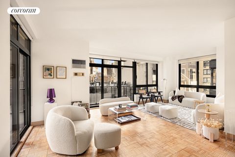 Recently renovated, spacious and pin-drop quiet split 2 bedroom, 2.5 bathroom with a private wrap balcony now available at 100 United Nations Plaza, one of Midtown East's premier white-glove, full service condominiums. Measuring approximately 1,256 o...