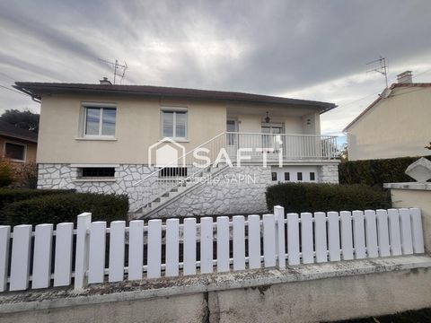 Maison sur sous-sol de 1963 très bien entretenue, sans travaux avec 3 chambres et 1 joli jardin de 500m²