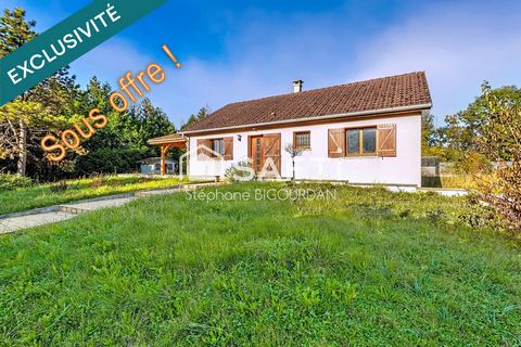 Maison plain pied enterré, 85m², 4ch, 10 ares, Miserey