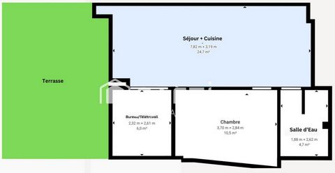 Votre refuge entre mer et maquis – T2 avec pièce télétravail vue dégagée à Porticcio