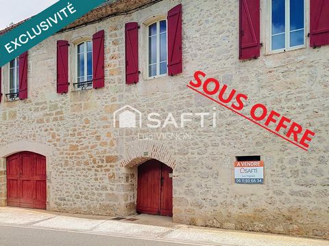 CHARMANTE ET SPACIEUSE MAISON DE BOURG EN PIERRE