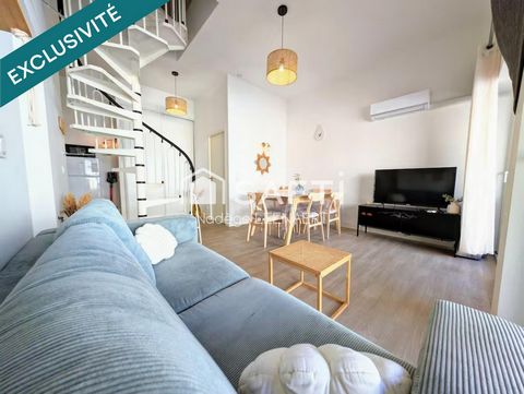 Vue mer, duplex climatisé avec terrasses et piscine