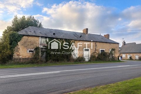 Longère en pierre à rénover – fort potentiel avec terrain de 3 087 m² – Neuvillette-en-Charnie