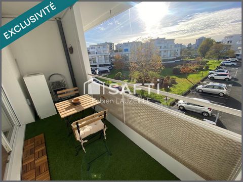 CAUDERAN LIMITE MÉRIGNAC / T2 LUMINEUX / RÉSIDENCE VERDOYANTE 2006 / BALCON / 1 PLACE DE PARKING EN SOUS SOL.