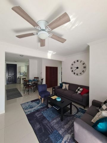 Centrally located apartment on the 1st floor at The Keeylz - a newly built, contemporary and secure apartment building in the heart of Kingston 6. This unit is fully equipped with all you need for comfortable living. The roof top pool and entertainme...