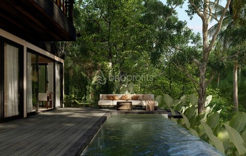 Discover your serene riverside haven in Ubud. This leasehold Riverside Villa is a unique chance to dive into Bali’s splendor while championing a sustainable, eco-conscious way of living. With its two bedrooms, a yoga spot, access to a river sand beac...