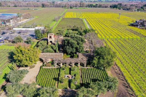 Introducing JD Estate & Vineyards, a sophisticated merging of inspiration and timeless architecture in Southern French style, nestled along the iconic Hwy 29 in Rutherford, Napa Valley. This luxurious retreat spans 5,710 sq/ft with 5 bedrooms (en-sui...