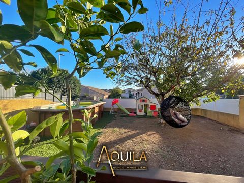 Beautiful villa in a quiet and pleasant area with 4 bedrooms, one on the ground floor, bathroom and shower room, open kitchen in beautiful living space. A swimming pool; a garage and a chalet (Office) complete the whole. TO SEE WITHOUT DELAY Agence A...