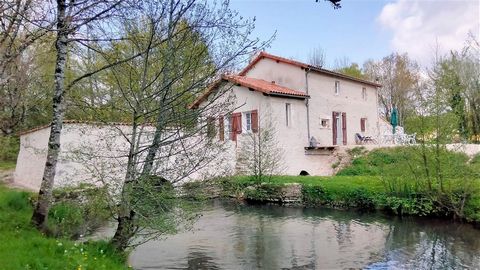 Stunning location for this stone water mill recently fully restored to a high standard by the current owners Set in calm wooded plot of over 4700m² with linked islands and numerous natural waterfalls. The mill house is set over two levels. The ground...