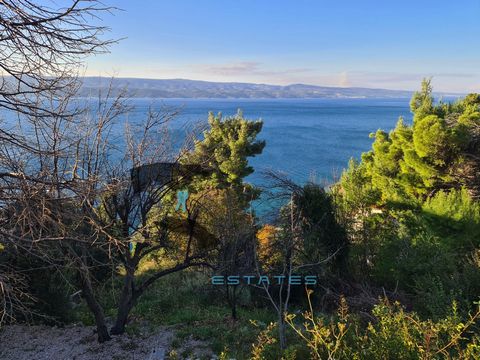 Very spacious and attractive plot of land in Stanići near Omiš, in the first row to the sea. It is located in the built-up and arranged part of the settlement construction zone of mixed, predominantly residential use, offering high construction and u...