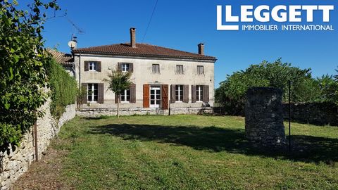 A10814 - This semi-detached country house has generous proportions: a central hallway leading to the ‘pièces de vie’ on either side. 3 bedrooms [2 on the first floor] and a lot more space to convert if required. Le prix reflète le coût des travaux. D...