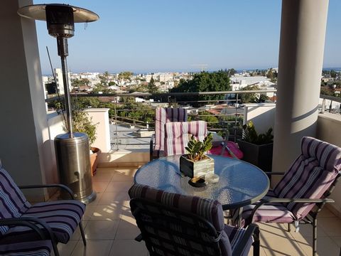 This top-floor two-bedroom apartment offers a beautiful sea view and is nestled just 1 km from the lively seafront, Marina, Molos Seaside Park, and the city center. Enhanced with a video door entrance for added security, it features two bathrooms, on...