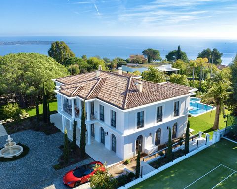 Savor the epitome of luxury living in the heart of Cannes' prestigious Super Cannes neighborhood. Situated just moments away from the iconic Croisette, the Palais des Festivals, and the sandy local beaches of the azure Mediterranean, this opulent vil...