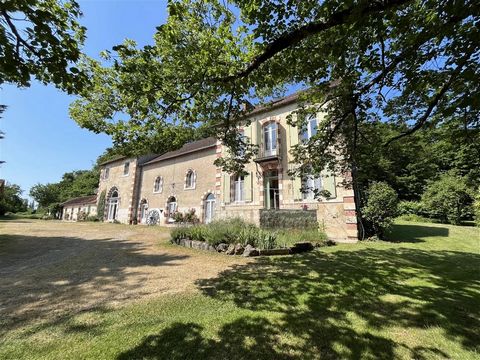 #EXCLUSIVE TO BEAUX VILLAGES! What a fantastic property! A large house currently divided and used as two 2/3 bedroomed houses, each one unique, with 2 guest houses and land. The land is edged by woods to the rear and has a stream running through it p...