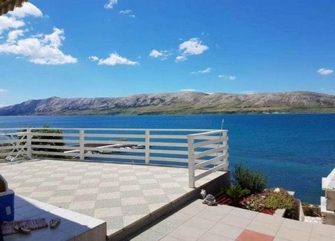 Apartment house first row to the sea on Pag island connected to the mainland by the bridge! The island of Pag is the fifth largest island in the Adriatic Sea by area, but with a coastline of 302.47 km, it is the most indented island in the Adriatic. ...