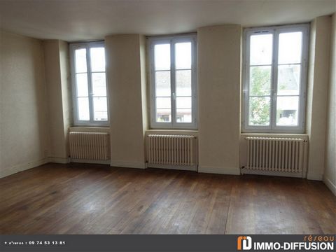 Mandate N°FRP148821 : HYPER CENTRE, Apart. 3 Rooms approximately 74 m2 including 3 room(s) - 2 bed-rooms. Built in 1840 - Equipement annex : Cellar - chauffage : fioul - Class Energy F : 282 kWh.m2.year - More information is avaible upon request...