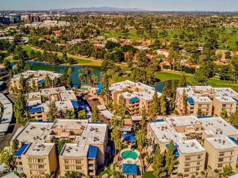 TURN KEY - UPPER LEVEL Gorgeously Updated, single level condo located on the 3rd floor of the BILTMORE TERRACE at ARIZONA BILTMORE ESTATES. Take the elevator up to your private residence overlooking one of TWO community pools & heated jacuzzi SPAS! S...