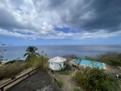 ACS IMMOBILIER offers you this exceptional property with panoramic sea views and Mount Pelée. Nestled on a plot of over 17400 m2, this set consists of a F4 main house on two levels and a charming bungalow, a swimming pool with beach, and a carbet. Wh...