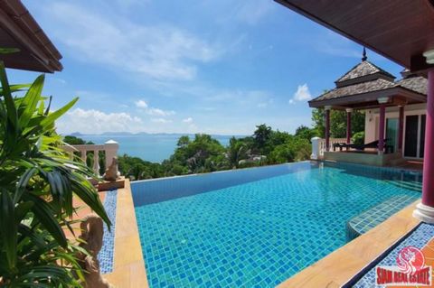 This amazing pool villa is built over three levels with spectacular sea views from most rooms. The top level is the owner’s private living area. Here you will find the large master bedroom with a walk in wardrobe and an ensuite bathroom with shower a...