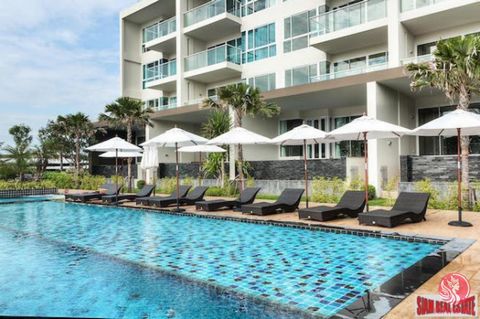 A beautifully decorated one bedroom, one bath is for sale in the Cetus Beachfront Condo. The apartment is situated on the 9th floor and has sea views and Pattaya city views. The fully furnished condo comes with an open living space that includes a li...