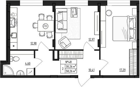Продается 2-комн. квартира, площадью 58.26 м2 малоэтажной в монолитно-кирпичной новостройке. Возможен вариант покупки с использованием ипотечных средств, есть рассрочка, возможна покупка с использованием материнского капитала, есть военная ипотека. Ж...