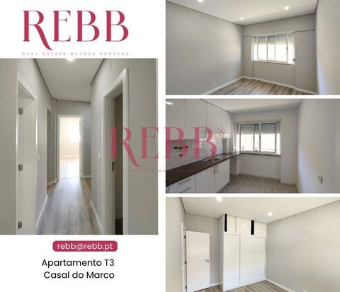 3-Bedroom Apartment Fully Renovated in Casal do Marco Discover this magnificent 3-bedroom apartment in Casal do Marco, fully renovated to offer maximum comfort and modernity. With a prime location, this property is ideal for families or investors loo...