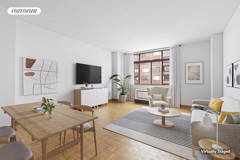 The sun glistens off the Hudson River. The Statue of Liberty stands proudly in the near distance. Welcome to Battery Park City, a serene enclave nestled cozily between TriBeCa and FiDi in downtown Manhattan. Unit 6L is a spacious and bright one-bedro...