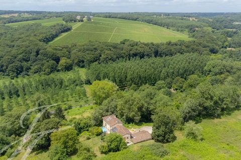 John Taylor is honored to present this sublime 17th-century stone house, recently renovated and nestled in nature, just 23 km from Bordeaux. This unique building offers an idyllic setting, surrounded by greenery, vineyards, and art, making it ideal f...